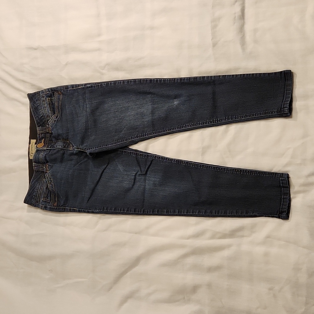 Democracy jeans Ab Technology mid rise skinny crop women's 6 blue stretchy